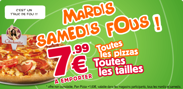 Offres promotion Domino's Pizza
