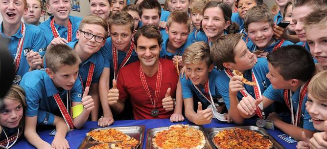 Roger Federer pizza
